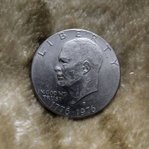 RARE 1776-1976 D‎ Eisenhower Liberty Bell Moon Silver $1 US Bicentennial Coin